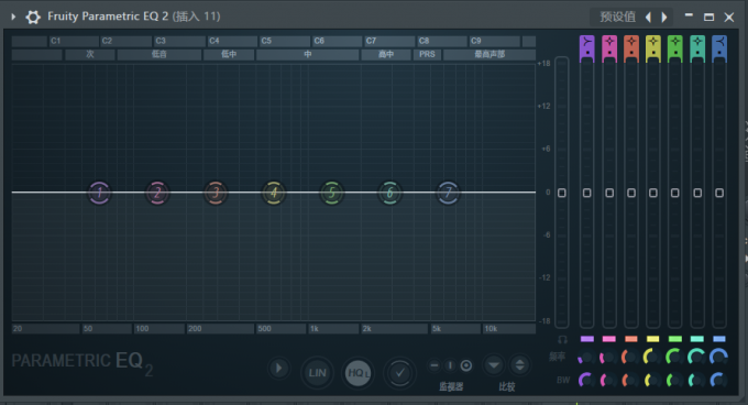 Fruity Parametric EQ2均衡器