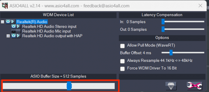 设置缓冲区长度