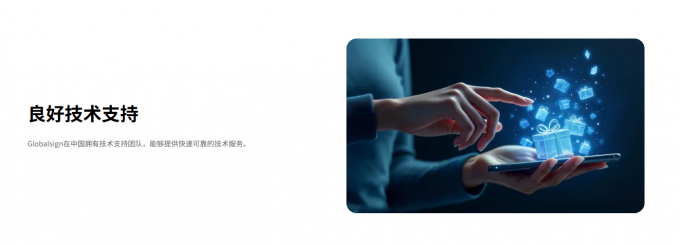GlobalSign中文支持度高