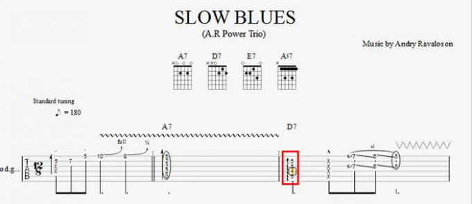 在曲谱中表示琶音