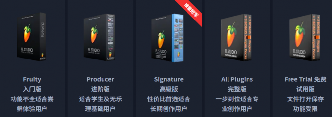 FL Studio不同版本