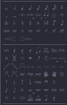 六线谱特殊符号