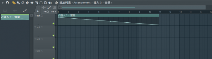 单独设置音量包络线