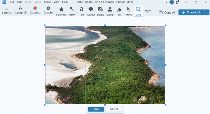 鼠标拖动裁剪截图