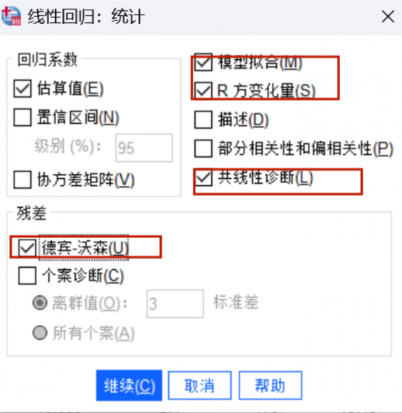 共线性与残差指标