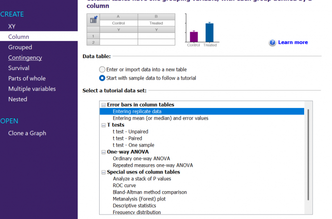 数据表类型Column