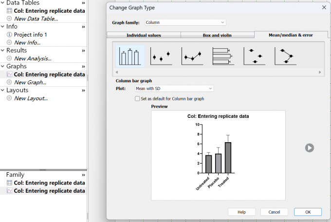 带有误差线的柱状图