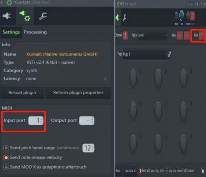 Input port参数设置