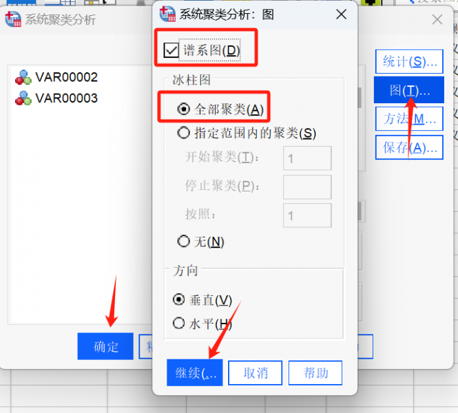 系统聚类分析图设置