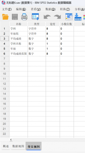 变量视图界面