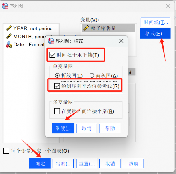 “序列图：格式”窗口