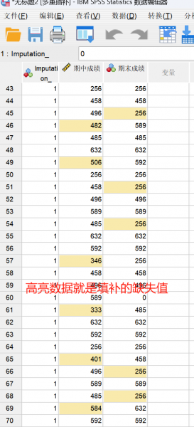 缺失值填补完成
