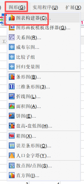 打开图表构建器
