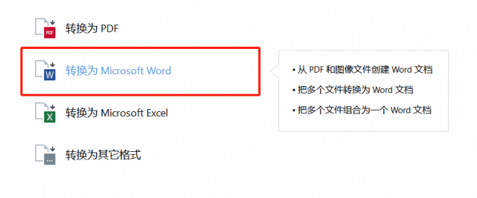 转换为Microsoft Word